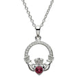 Claddagh Birthstone Necklace - Creative Irish Gifts