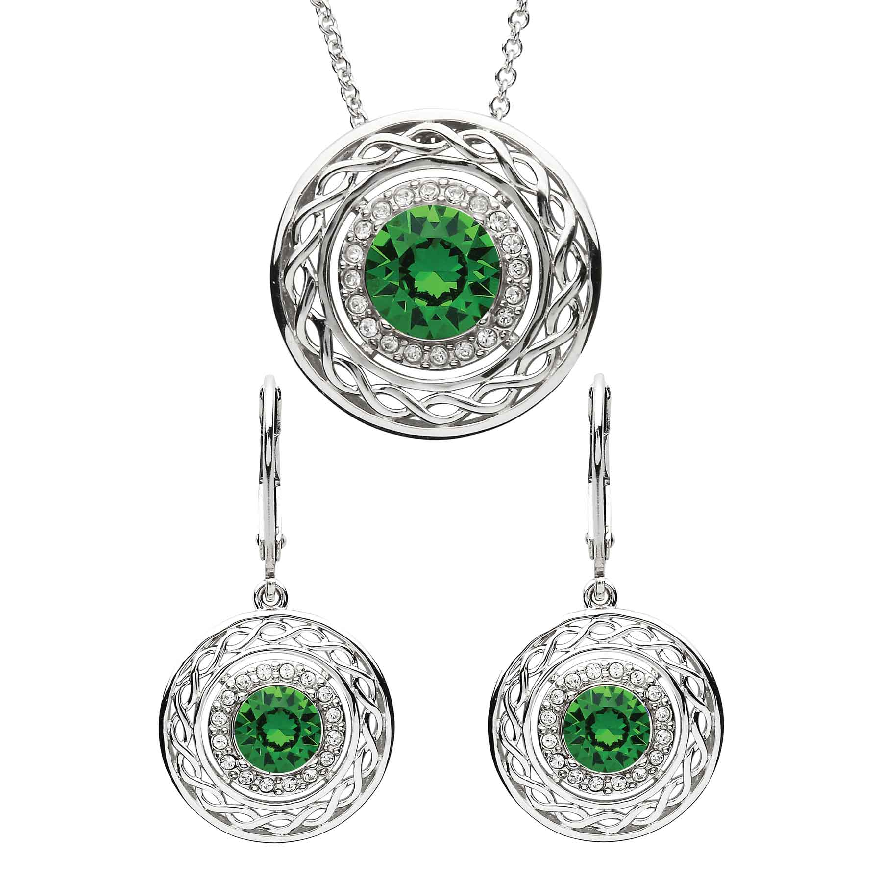 Celtic Knot Emerald Necklace in Sterling Silver Irish - Etsy | Celtic  pendant, Scottish jewellery, Irish celtic jewelry