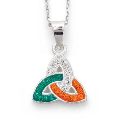 Ireland Flag Trinity Knot Necklace - Creative Irish Gifts