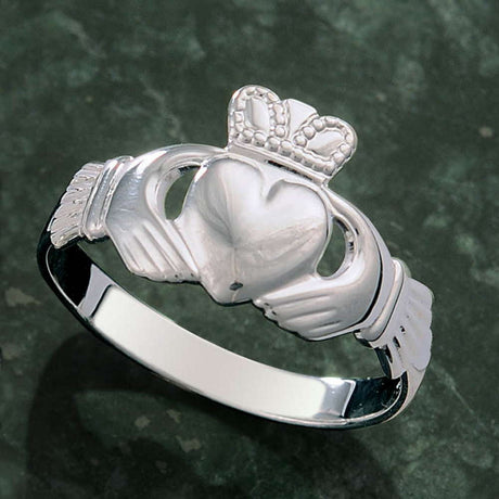 Sterling Silver Men's Family Claddagh Ring - Creative Irish Gifts