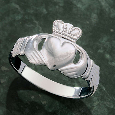 Sterling Silver Women's Family Claddagh Ring - Creative Irish Gifts