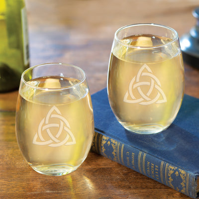 Celtic Trinity Knot Wine Glasses - Creative Irish Gifts
