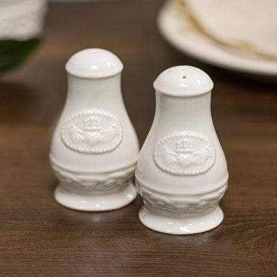 Belleek Claddagh Salt and Pepper Shakers - Creative Irish Gifts