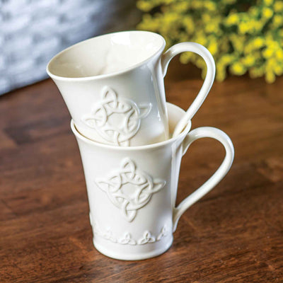 Belleek Trinity Knot Mugs - Creative Irish Gifts