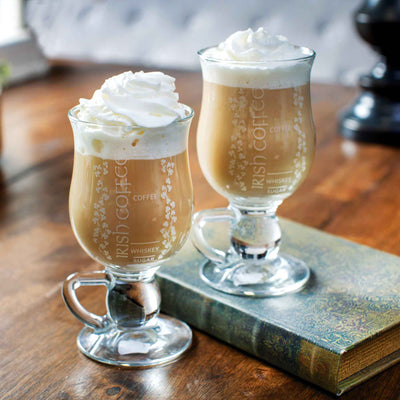 Galway Crystal Irish Coffee Mugs - Set of 2 - Creative Irish Gifts