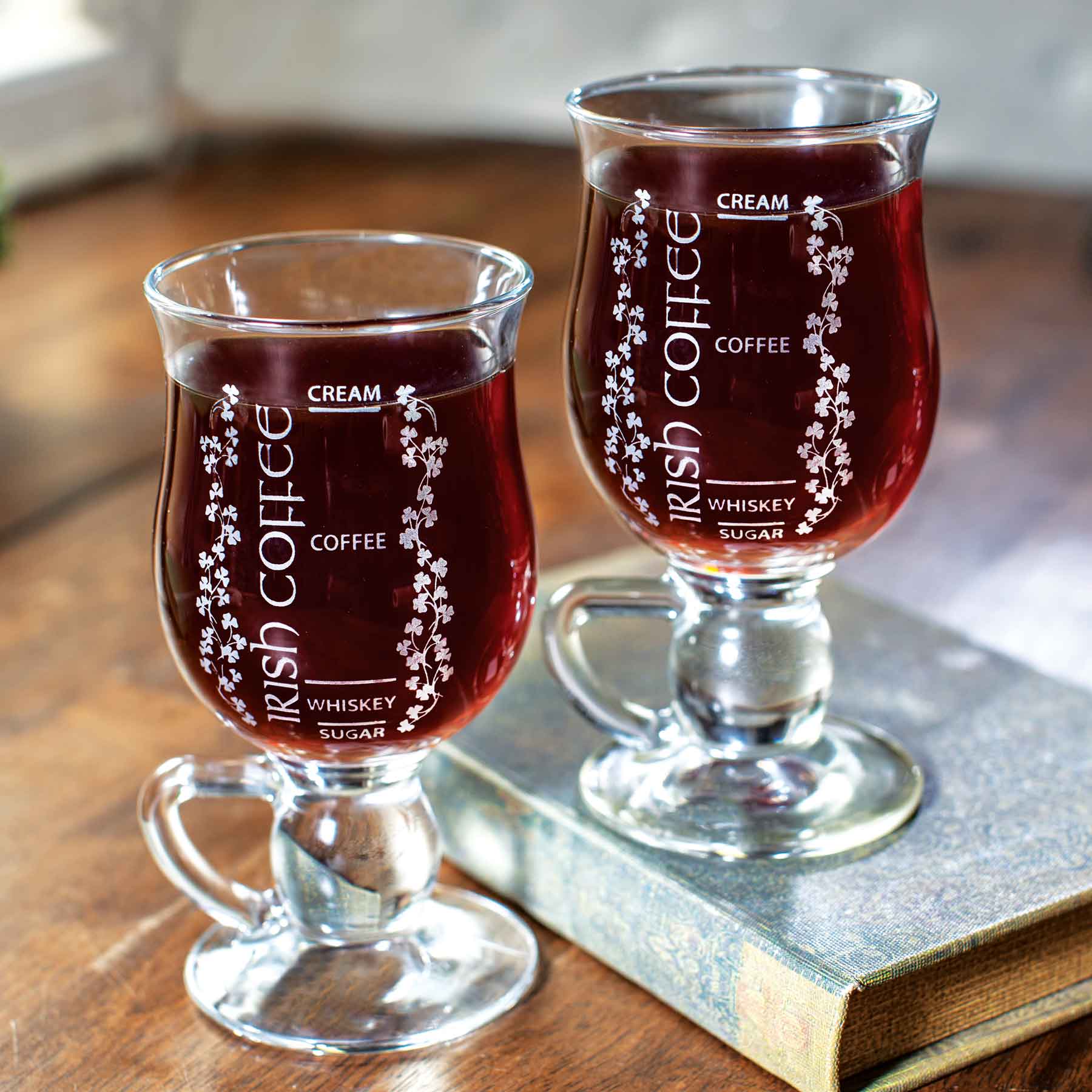 Galway Crystal Irish Coffee Mug Set - Ruby Lane