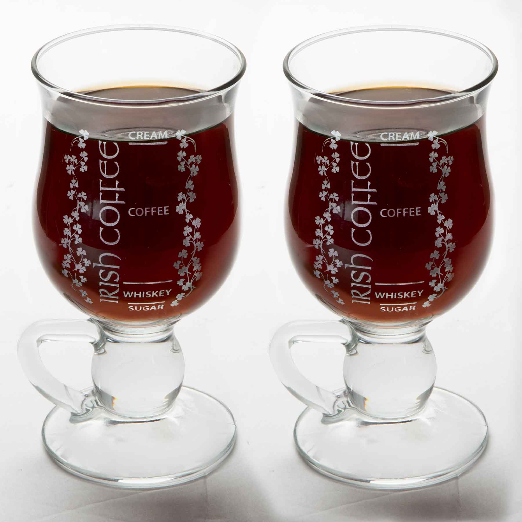 Galway Crystal Irish Coffee Mug Set - Ruby Lane