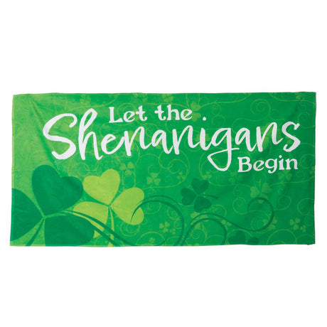 Shenanigans Shamrock Beach Towel - Creative Irish Gifts