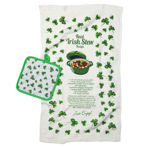 Irish Stew Tea Towel and Pot Holder - Creative Irish Gifts