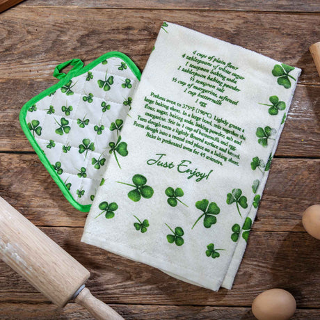 Irish Soda Bread Tea Towel and Pot Holder - Creative Irish Gifts
