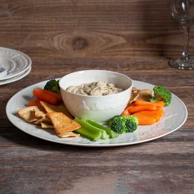 BELLEEK CLADDAGH SOUP BOWL w/ HANDLES - Irish Crossroads