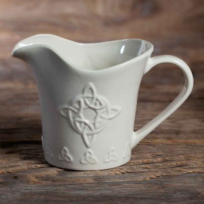 Belleek Trinity Knot Cream Jug - Creative Irish Gifts