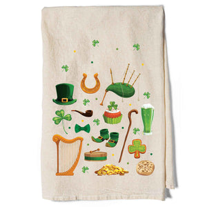 Irish Symbols Tea Towel - Creative Irish Gifts