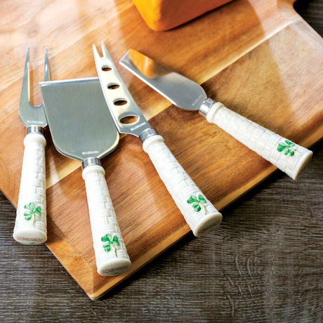 Belleek Shamrock  Collection Cheese Knives - Creative Irish Gifts