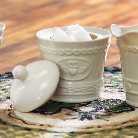 Belleek Claddagh Sugar Bowl - Creative Irish Gifts