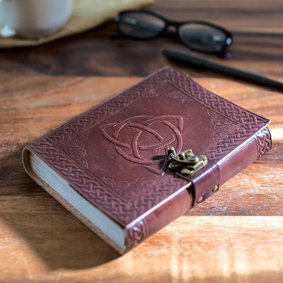 Celtic Trinity Knot Leather Journal - Creative Irish Gifts