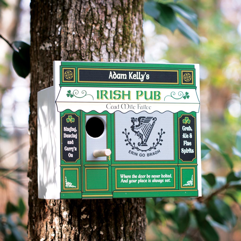 Personalized Irish Pub Birdhouse - Creative Irish Gifts