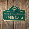 Personalized Céad Míle Fáilte Plaque - Creative Irish Gifts