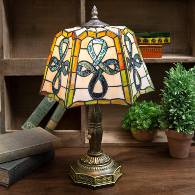 Celtic Knot Stained Glass Lamp- Pleated - Creative Irish Gifts