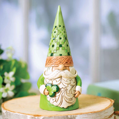 Jim Shore Irish Gnome with Shamrock - Creative Irish Gifts