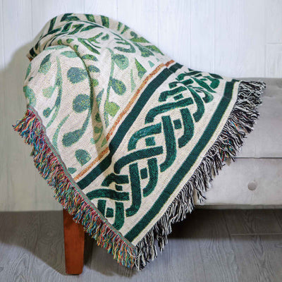 Celtic Knot Tapestry Throw Blanket - Creative Irish Gifts