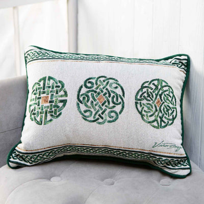 Celtic Knot Tapestry Throw Pillow - Creative Irish Gifts