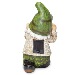 Gnome with Camera- Solar Garden Statue - Creative Irish Gifts