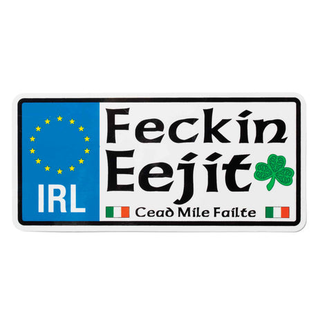 Feckin' Eejit Sticker - Creative Irish Gifts