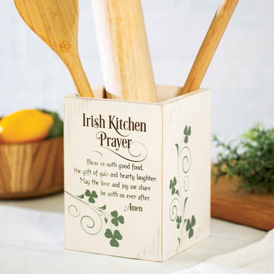 Irish Kitchen Prayer Utensil Holder - Creative Irish Gifts