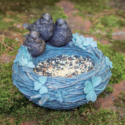 Birdbath Nest with Shamrocks - Creative Irish Gifts