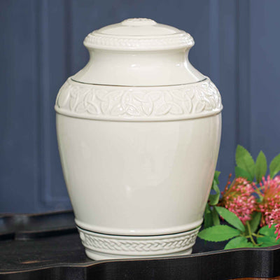 Belleek Celtic Urn - Creative Irish Gifts