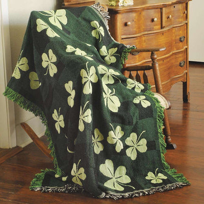 Shamrock Throw Blanket - Creative Irish Gifts