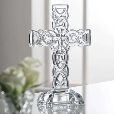 Galway Crystal Celtic Cross - Creative Irish Gifts