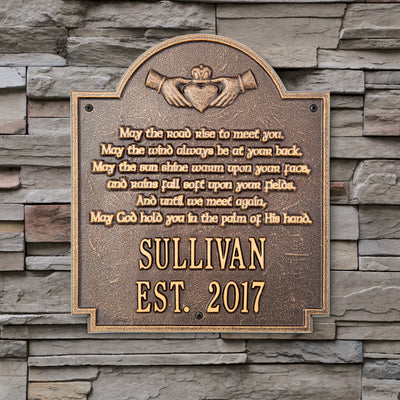 Personalized Claddagh Poem Plaque - Creative Irish Gifts