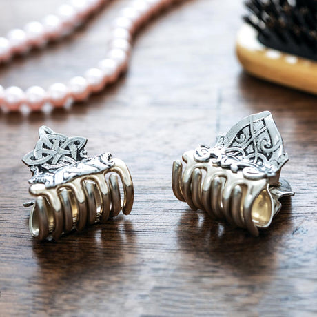 Pewter Celtic Hair Clip Set - Creative Irish Gifts