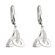 Trinity Knot Sterling Silver Earrings-Creative Irish gift
