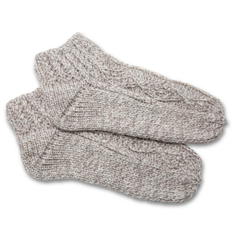 Aran Knit Socks- Oatmeal - Creative Irish Gifts