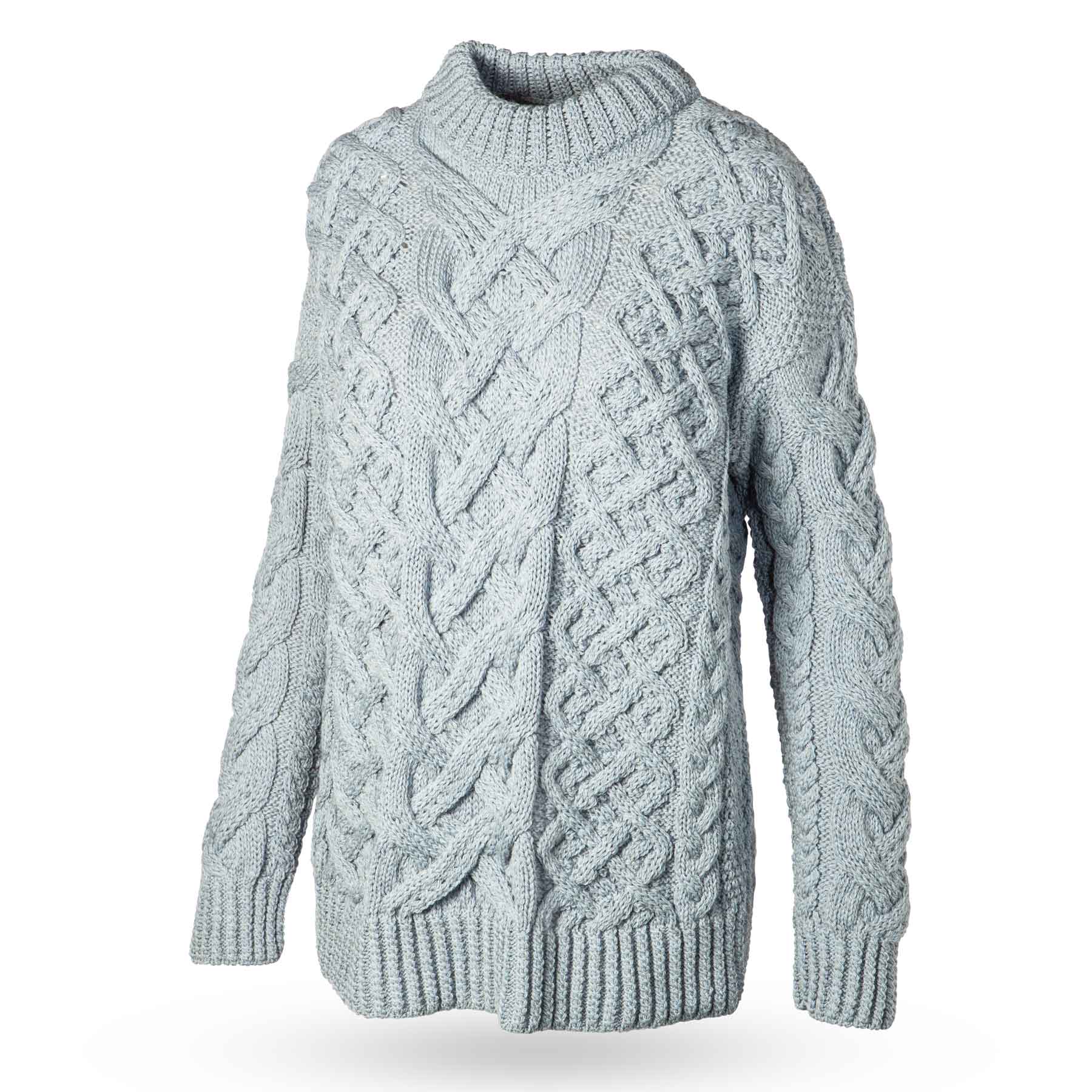 QIANSIQIANBO Women's Cable Knit Sweater Oversized Casual