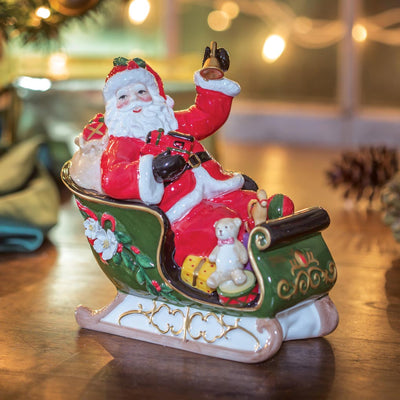 Musical Santa on Sleigh - Creative Irish Gifts