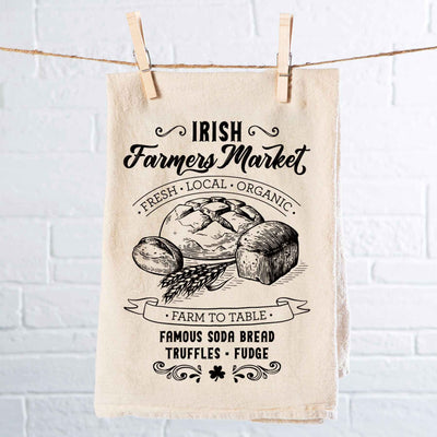 Irish Farmers Market Tea Towel - Creative Irish Gifts